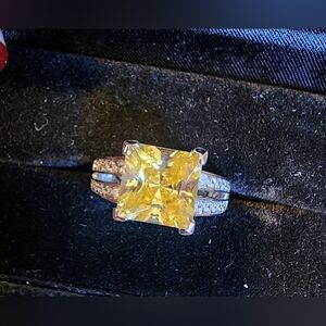 Elegant Park Lane Yellow Gemstone Ring